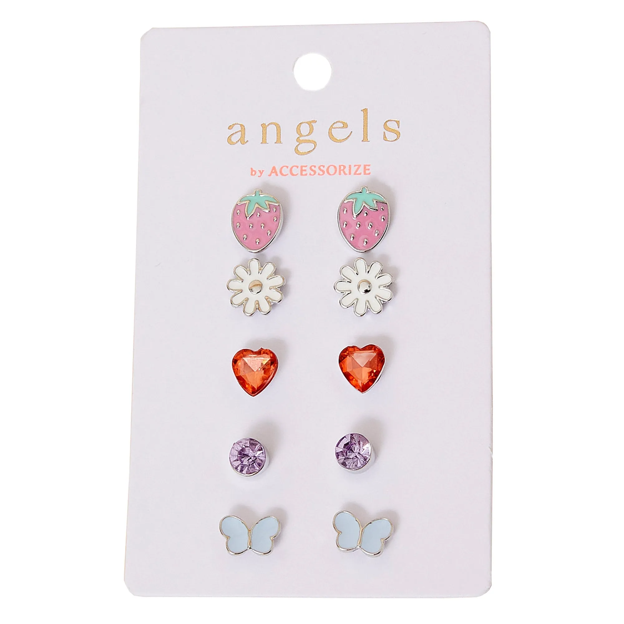 Accessorize London Girl's Pierced Earring Set of 5