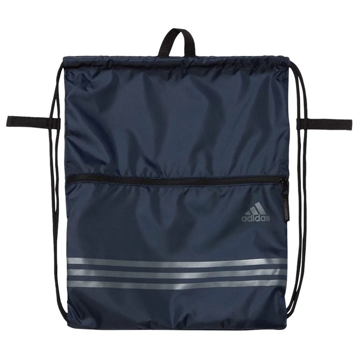 adidas Navy Horizontal 3-Stripes Gym Sack