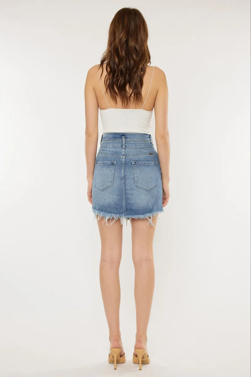 Alana Fringed Hem Mini Skirt