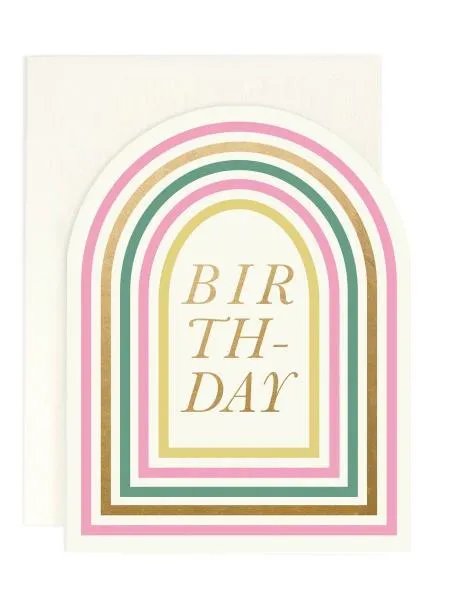 Arched Birthday Card