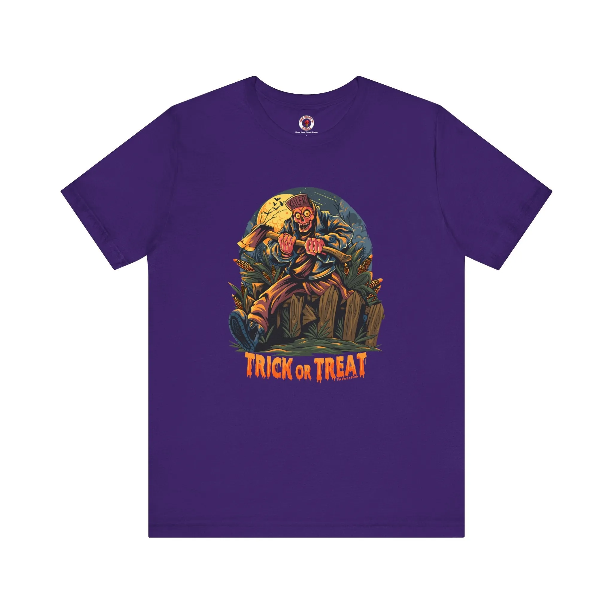 Axe Wielding Zombie Trick or Treat T-Shirt