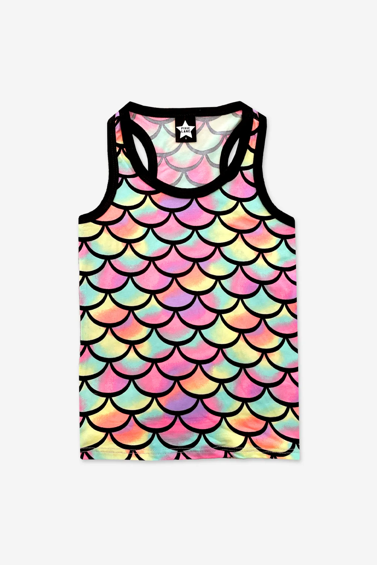 Baby Racerback Tank - Neon Mermaid