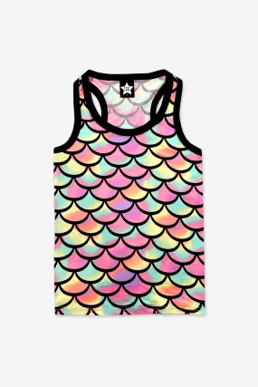 Baby Racerback Tank - Neon Mermaid