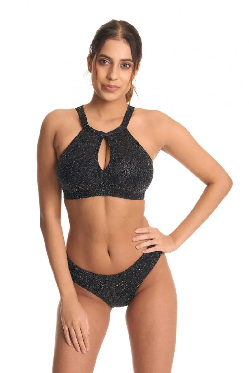 Bandurska Selfie Worthy Top - Shimmery Black