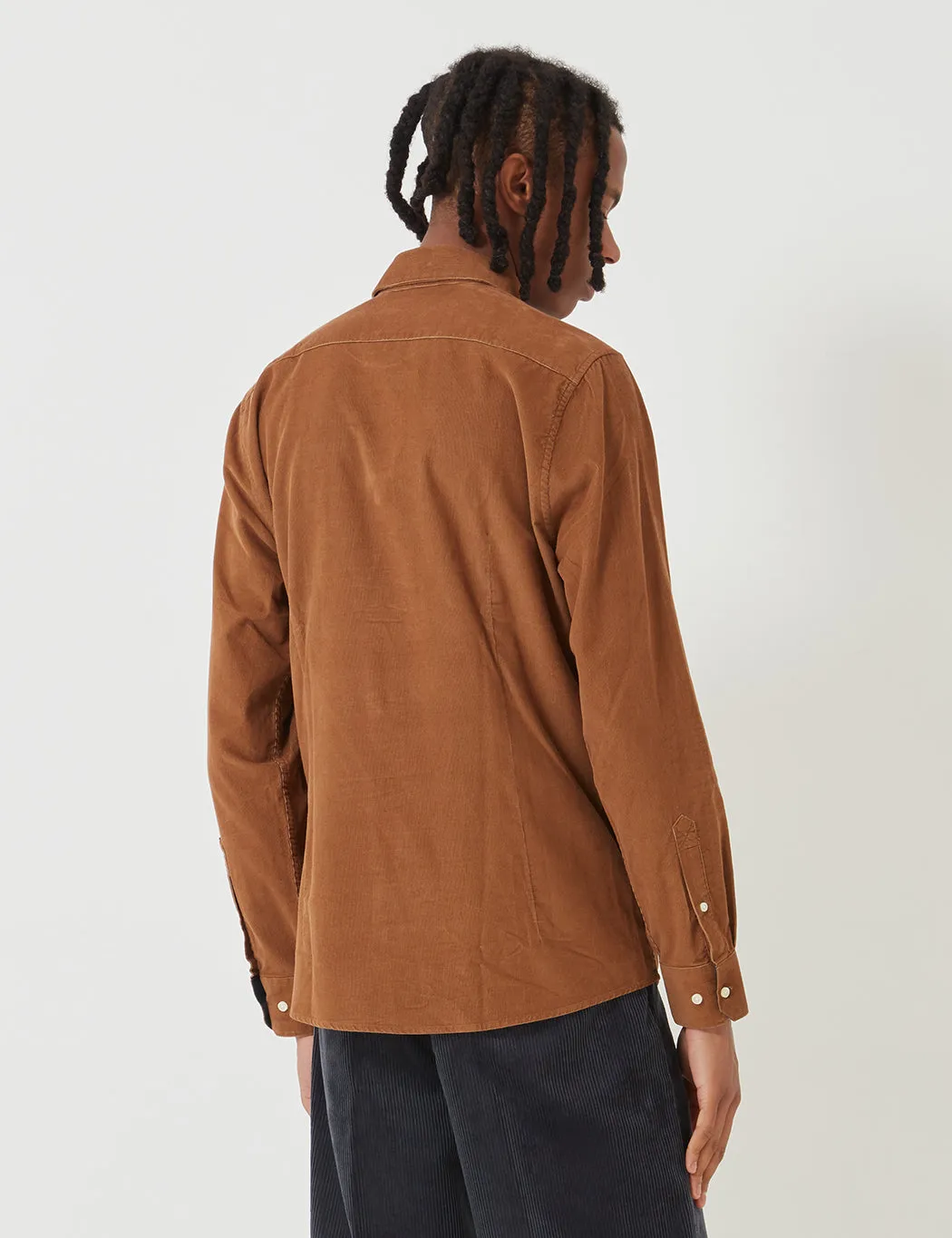 Barbour Cord 1 Tailored Shirt - Sandstone Brown