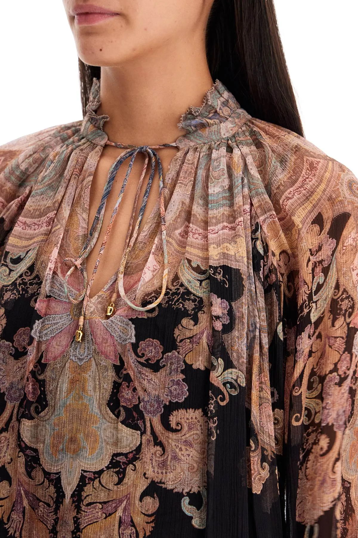 BILLOW FLORAL BLOUSE