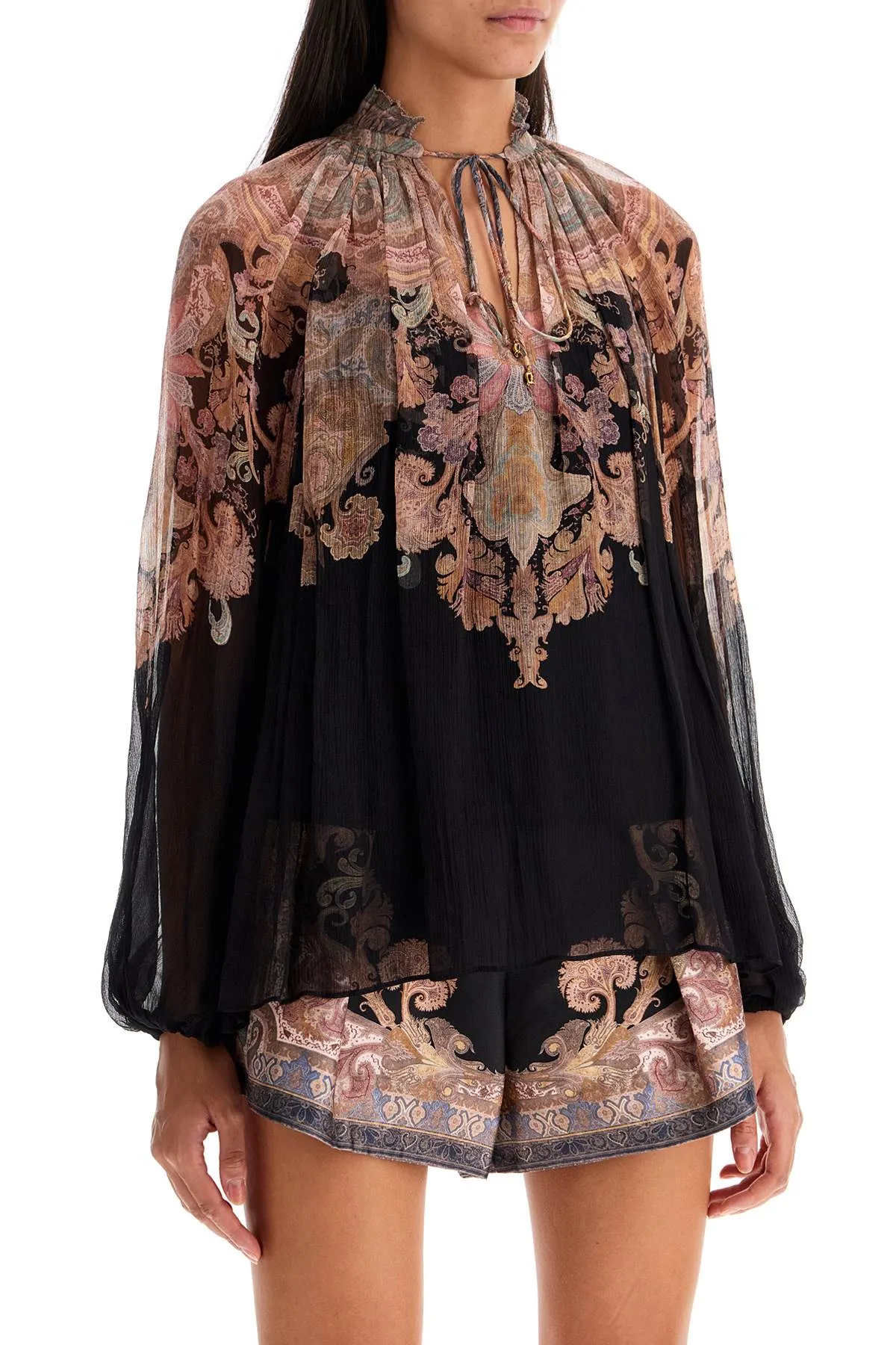 BILLOW FLORAL BLOUSE