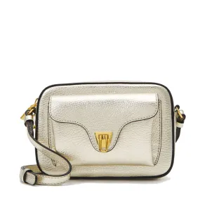 Borsa Donna a Tracolla COCCINELLE in Pelle Pale Gold linea Beat Soft Misura Media