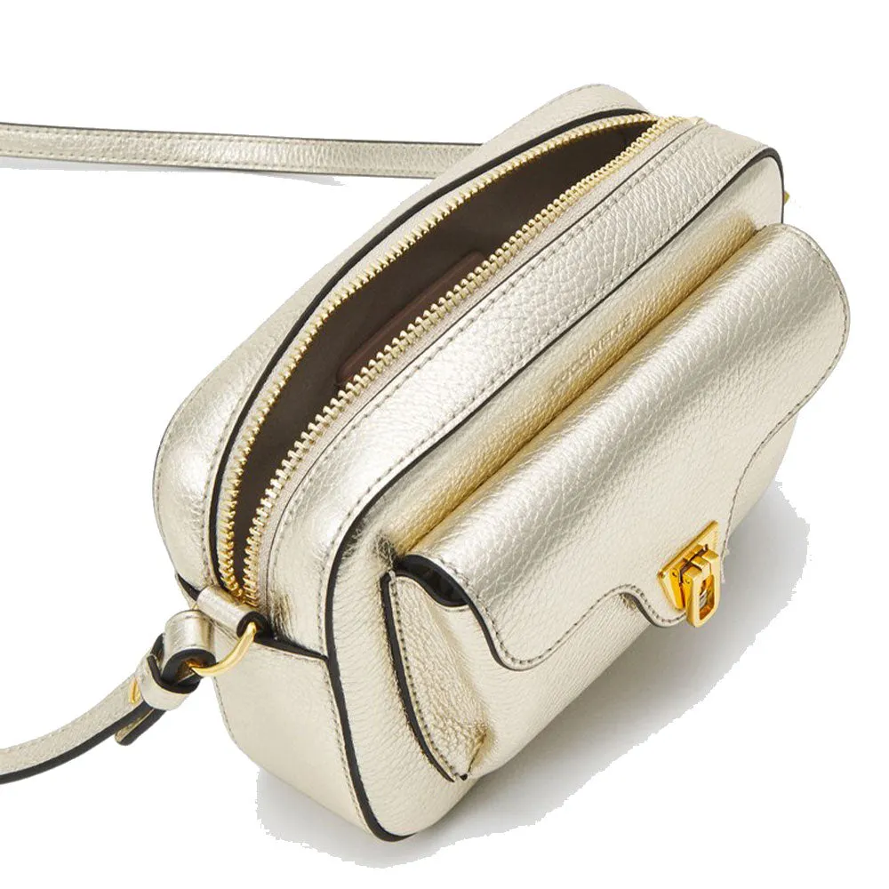 Borsa Donna a Tracolla COCCINELLE in Pelle Pale Gold linea Beat Soft Misura Media