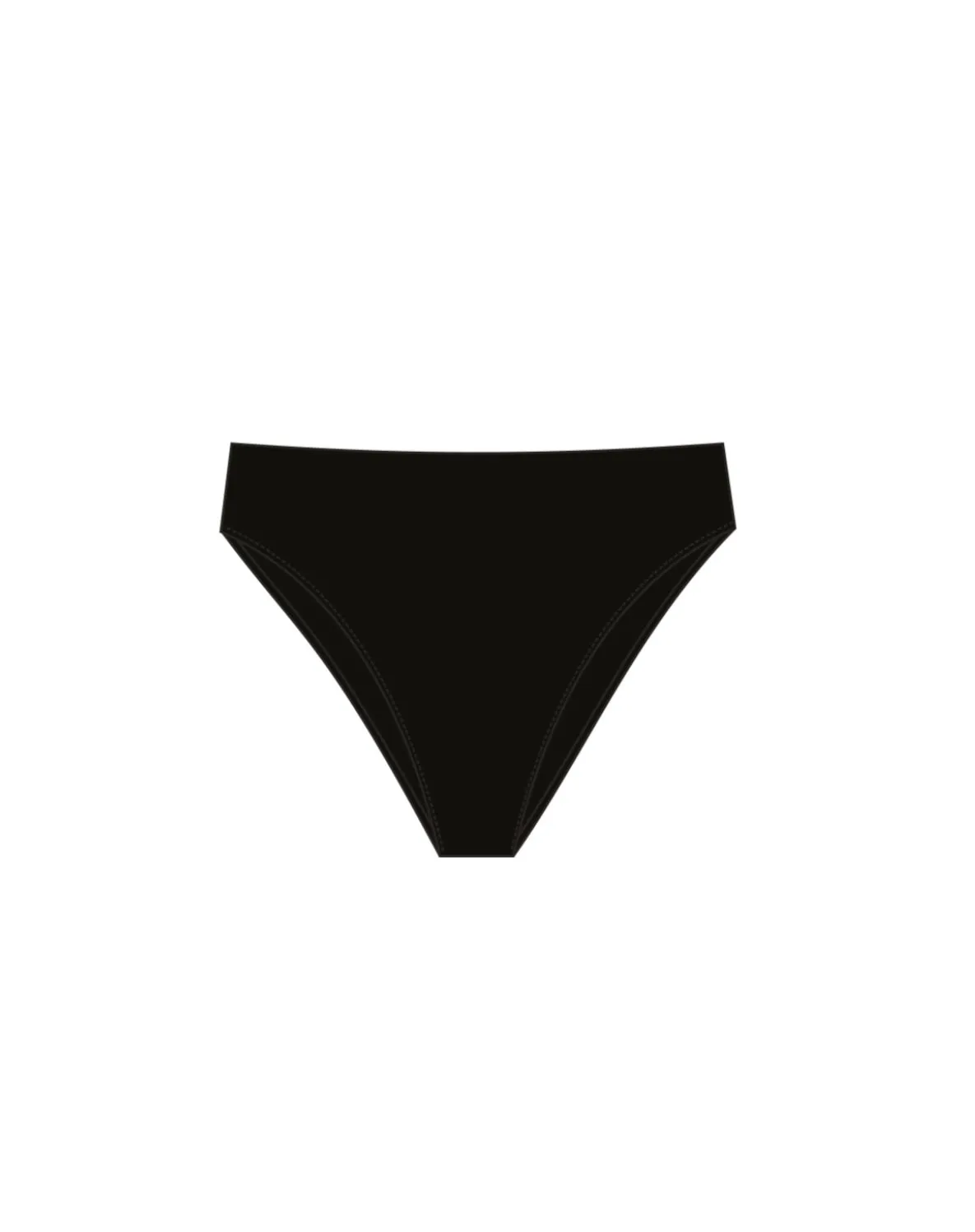 BS Swimwear Black High Waist Bottom