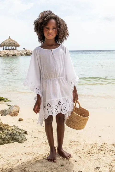 Cesci White Eyelet Cover Up