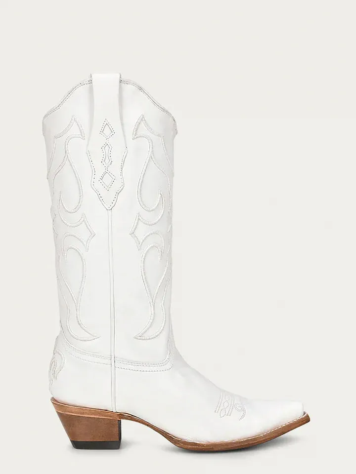 Corral Women's White On White Embroidery Boot