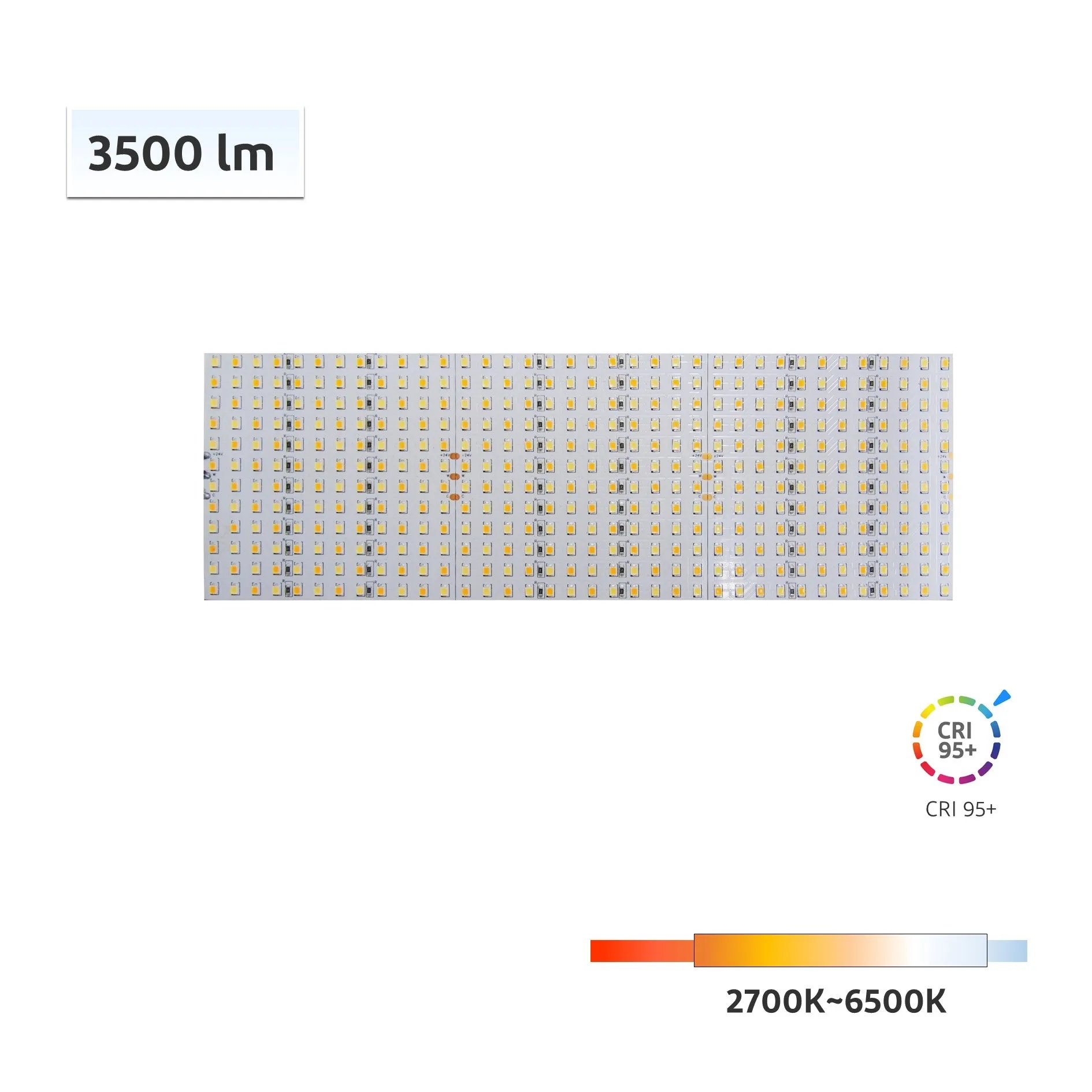 CRI-MAX CRI 95  Multirow Tunable White LED Flexible Panel