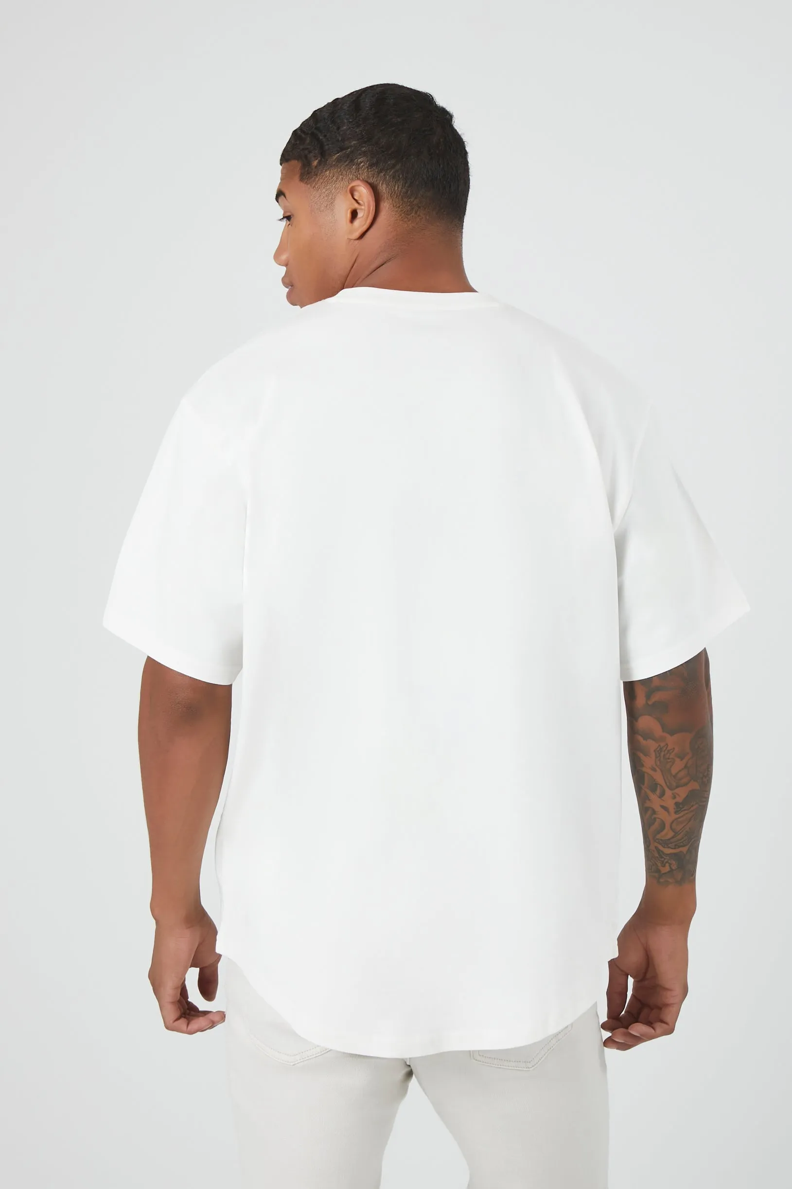 Curved-Hem Crew Tee