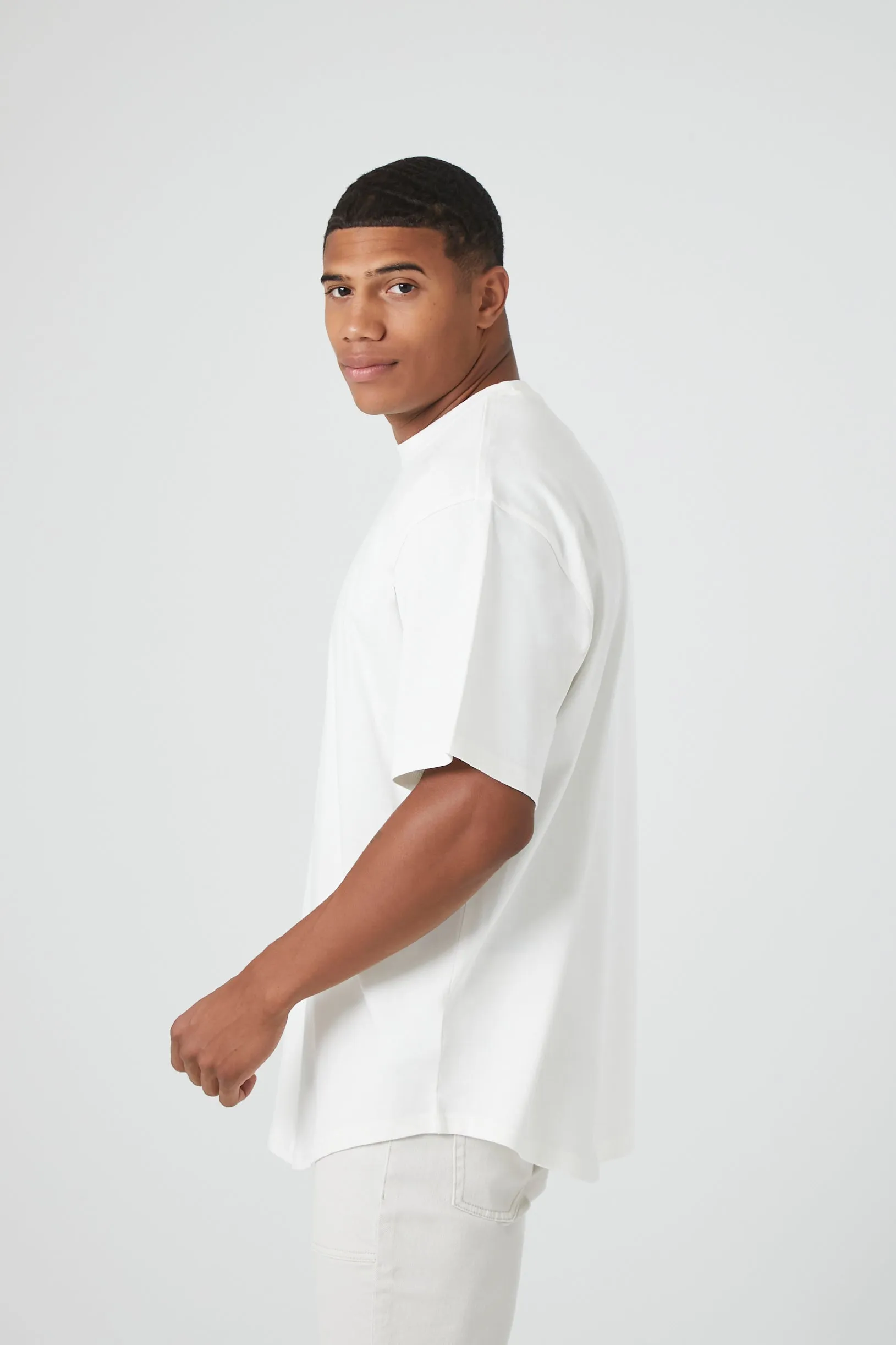 Curved-Hem Crew Tee