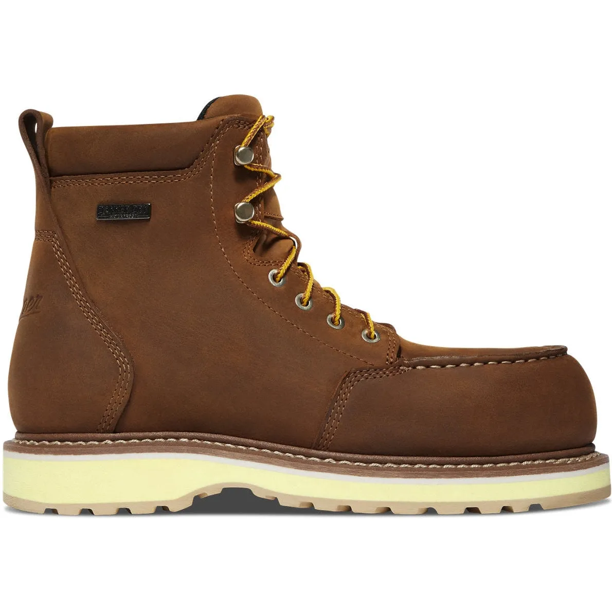 Danner Women's Cedar River 6 Plain Toe WP Work Boot -Brown- 14307