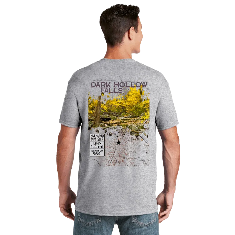 Dark Hollow Falls Shenandoah National Park 50/50 Cotton and Poly Midweight Unisex T-Shirt