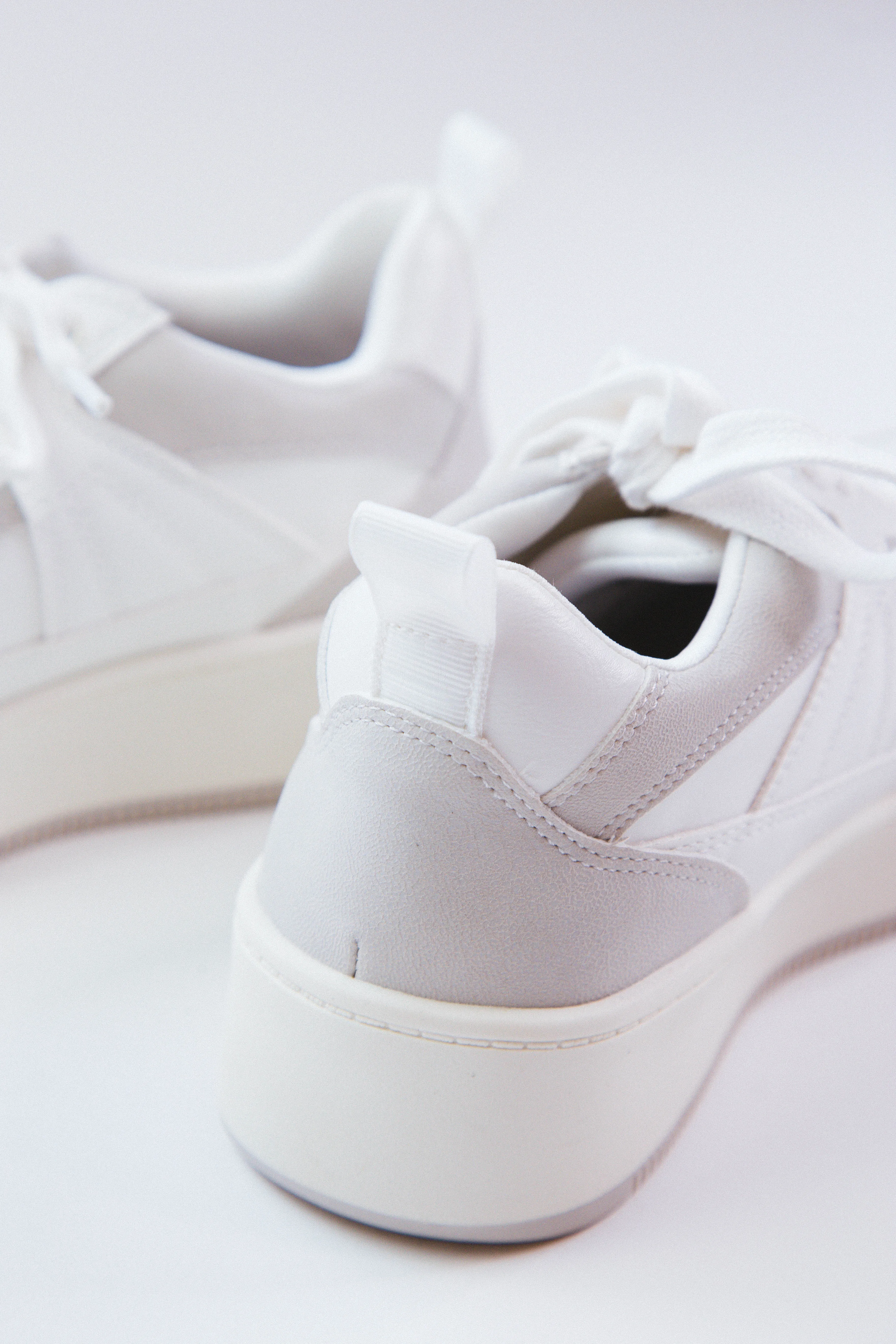 Dice Platform Sneakers, White/Off White