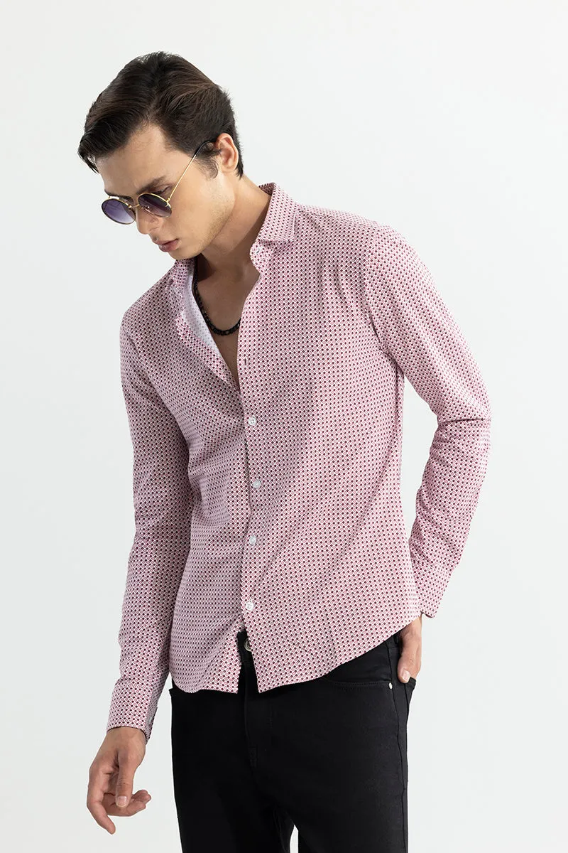 EasyFlex Self Design Pink Shirt