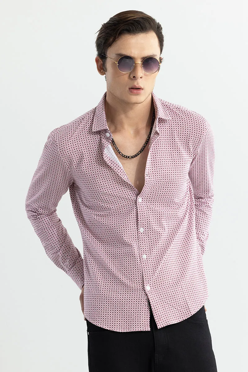 EasyFlex Self Design Pink Shirt