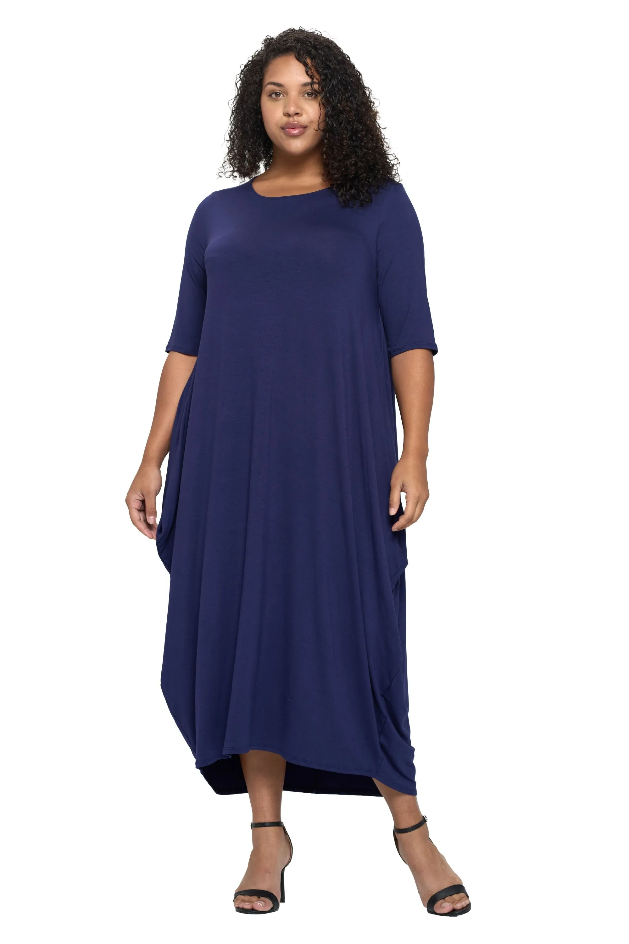 Evelyn Bubble Hem Pocket Dress