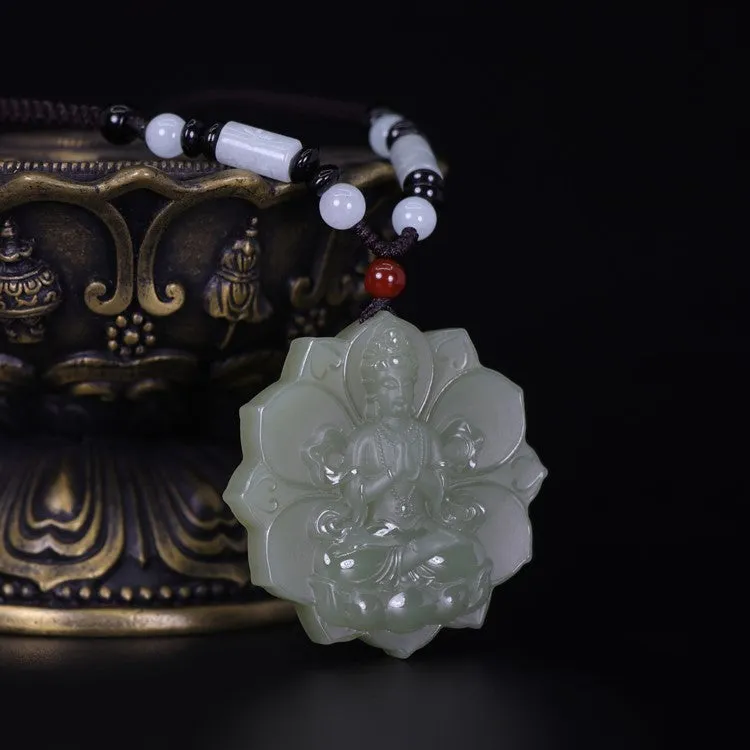 Guan Yin Jade Pendant