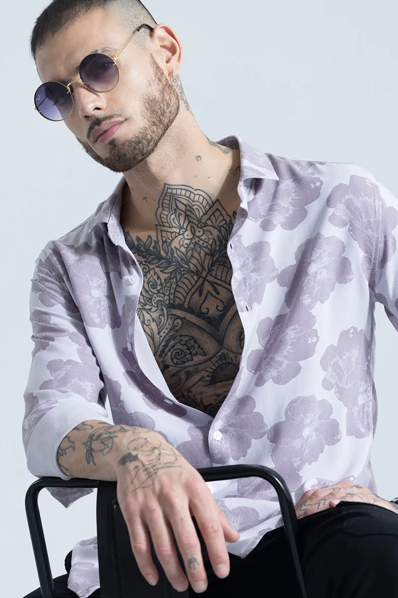 Hibiscus Oasis Purple Shirt