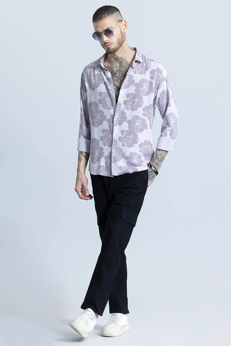 Hibiscus Oasis Purple Shirt