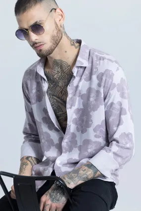 Hibiscus Oasis Purple Shirt