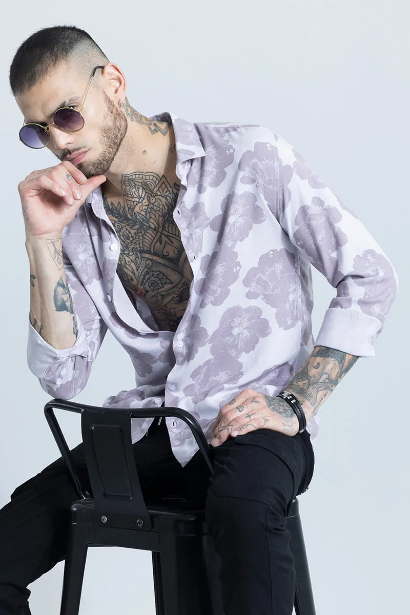 Hibiscus Oasis Purple Shirt