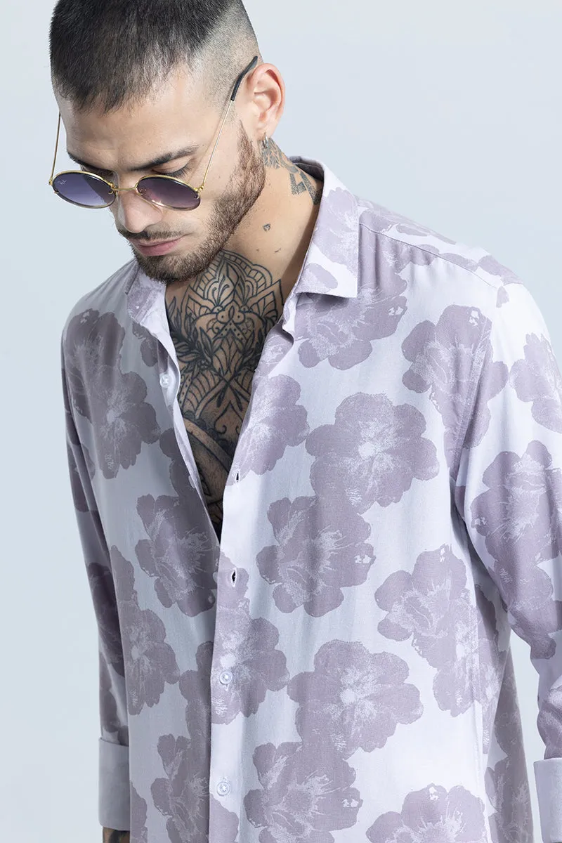 Hibiscus Oasis Purple Shirt