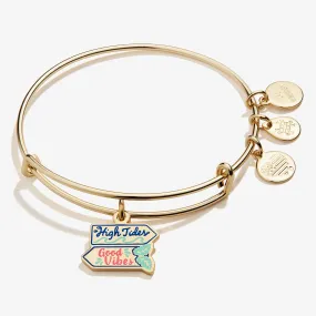 'High Tides Good Vibes' Charm Bangle