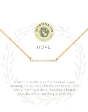 Hope Horizon Bar Necklace