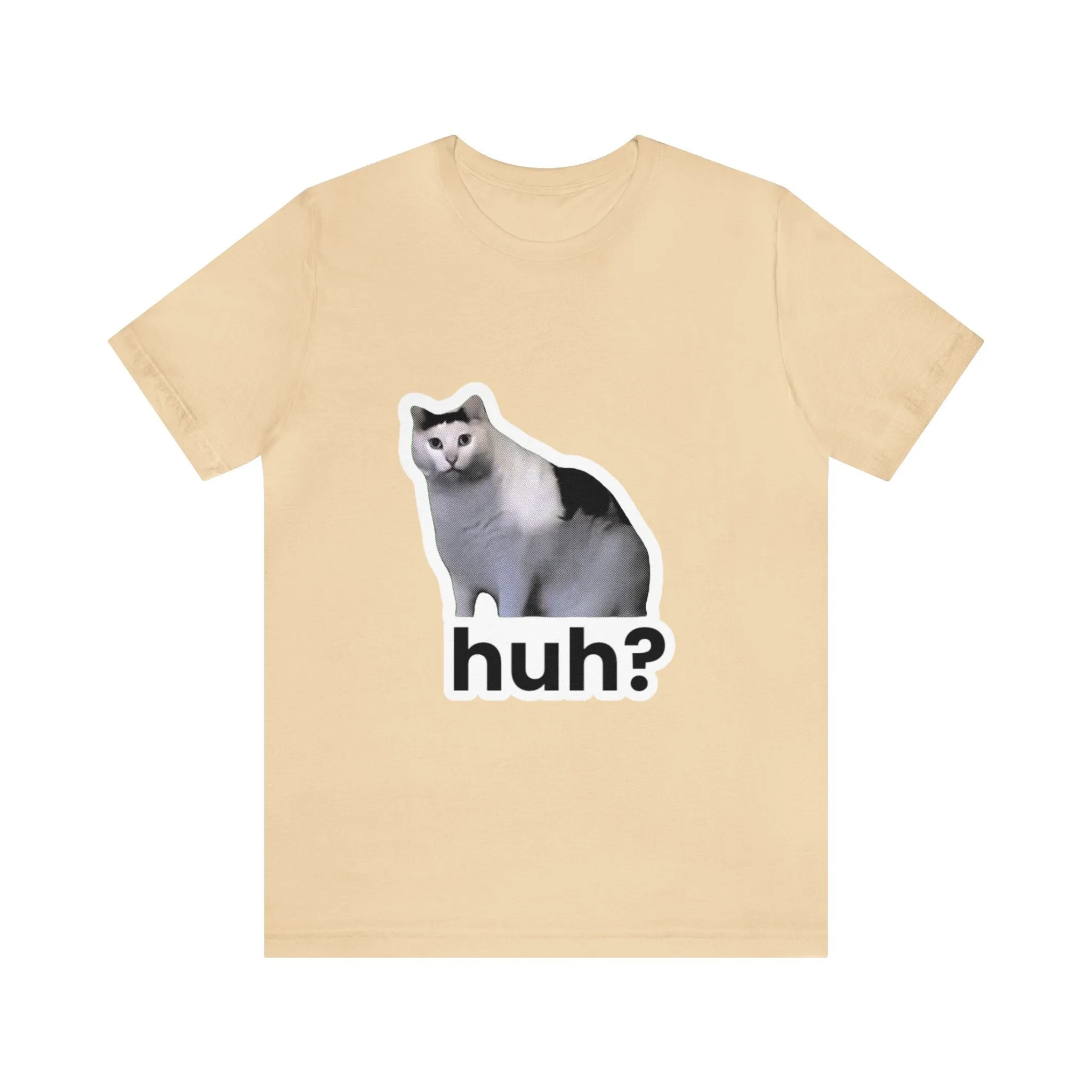 Huh Cat Meme Unisex Jersey Short Sleeve Tee