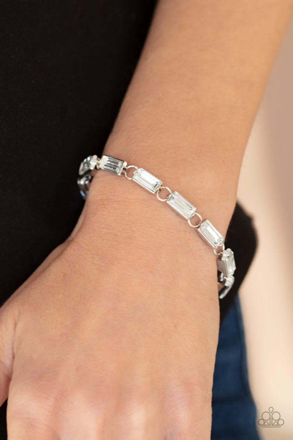 Irresistibly Icy - White Bracelet