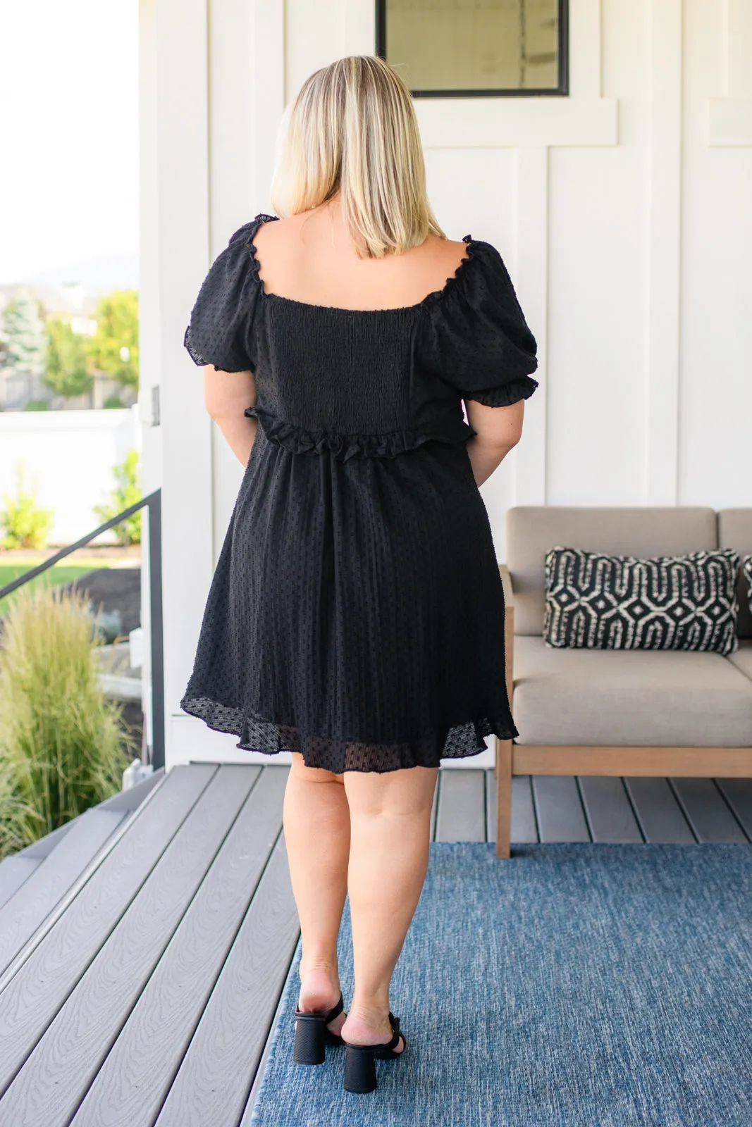 It's Cocktail Hour Ruffle Detail Dress