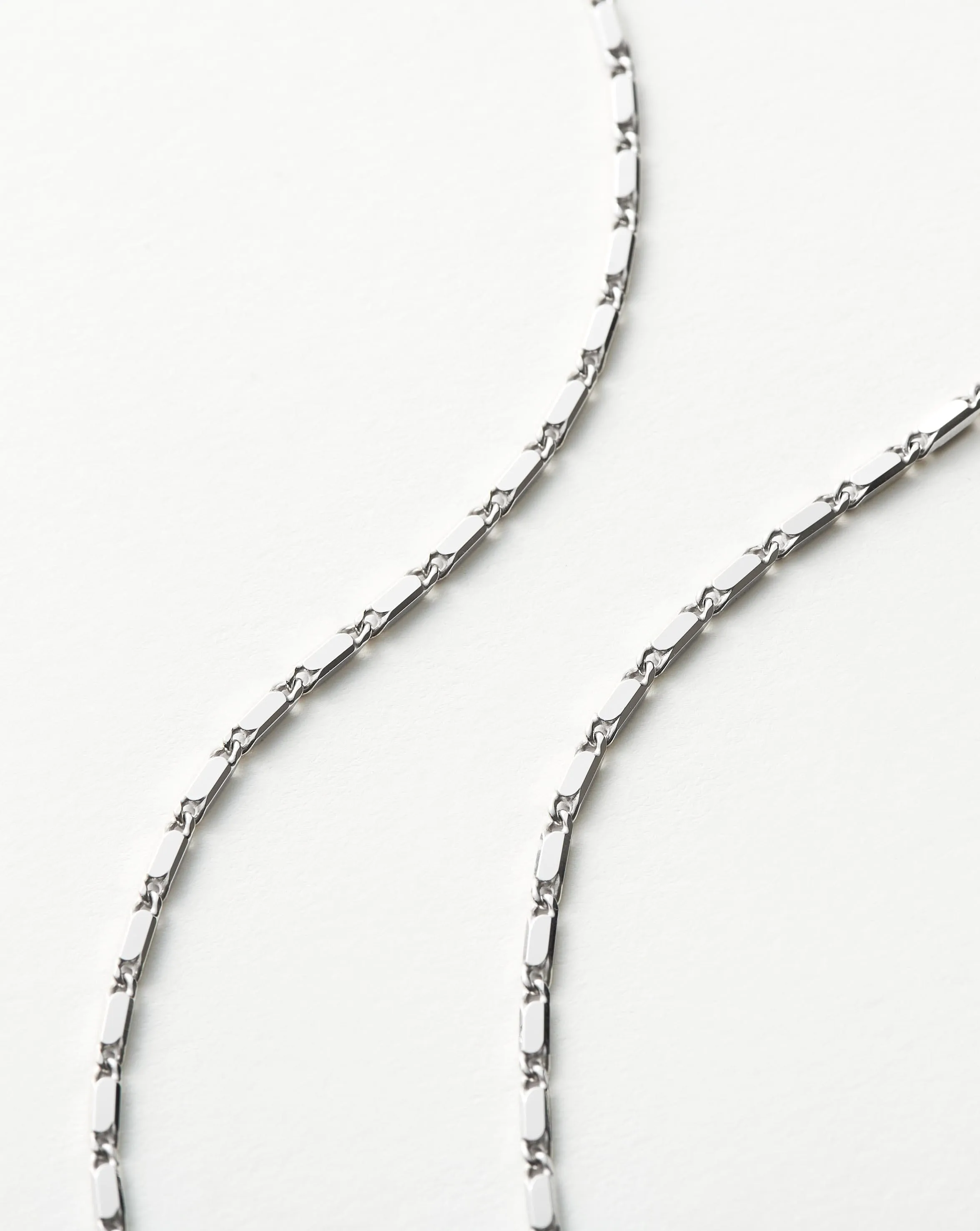 Lucy Williams Horizon Link Chain Necklace | Sterling Silver