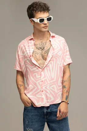 Maze Line Pink Shirt