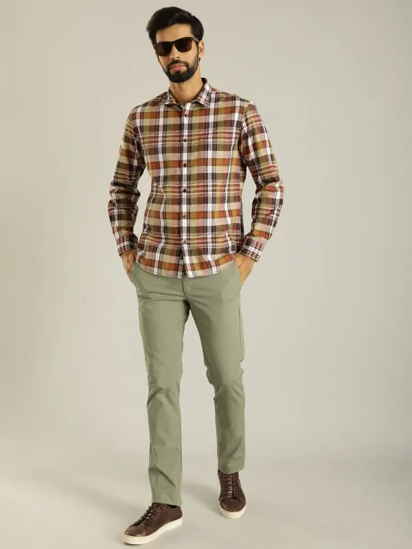 Men Checked Full Sleeve Cotton Shirt