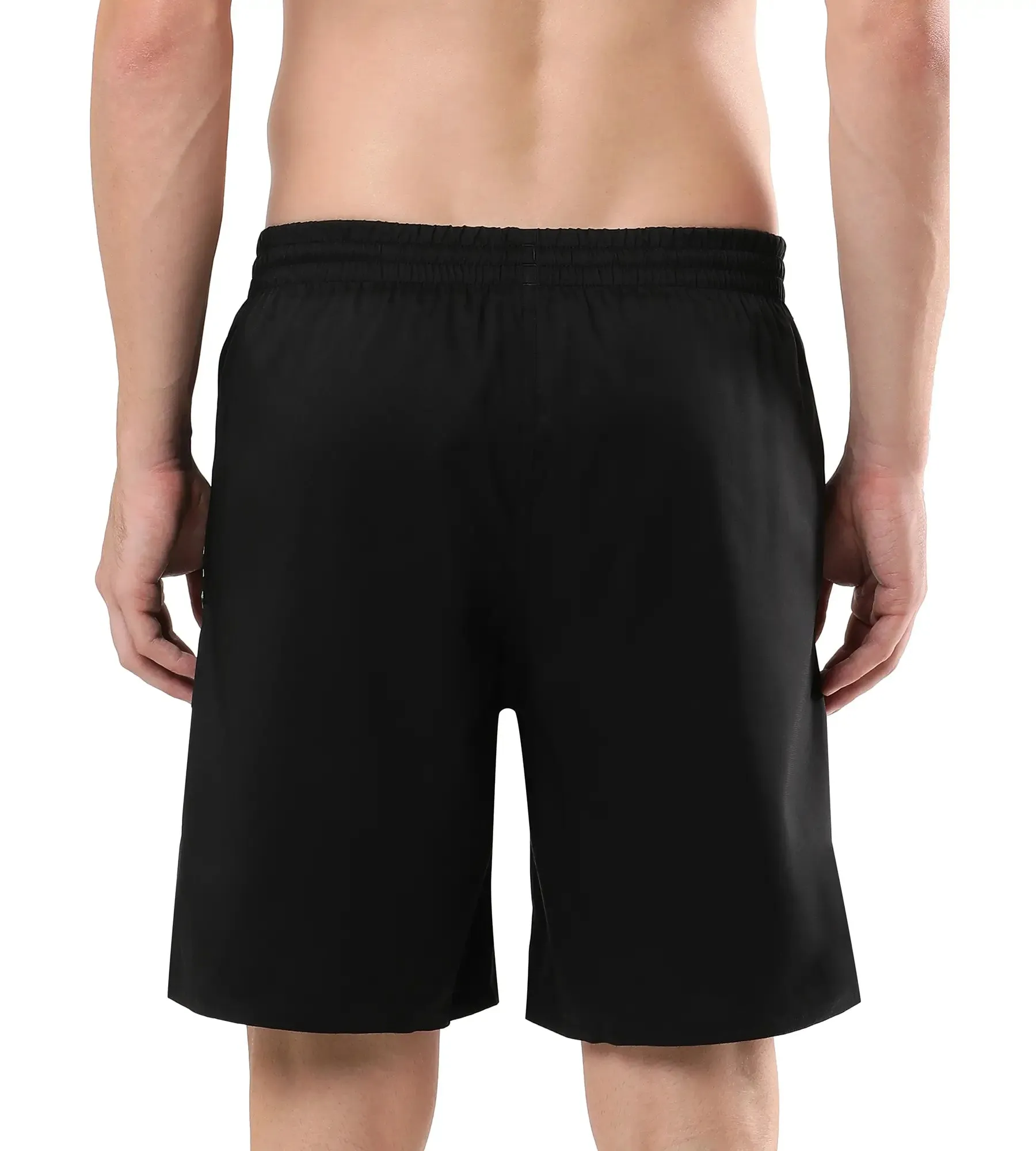 Men's Essential Medley Logo Printed Watershorts - Black  &  Harlequin Green