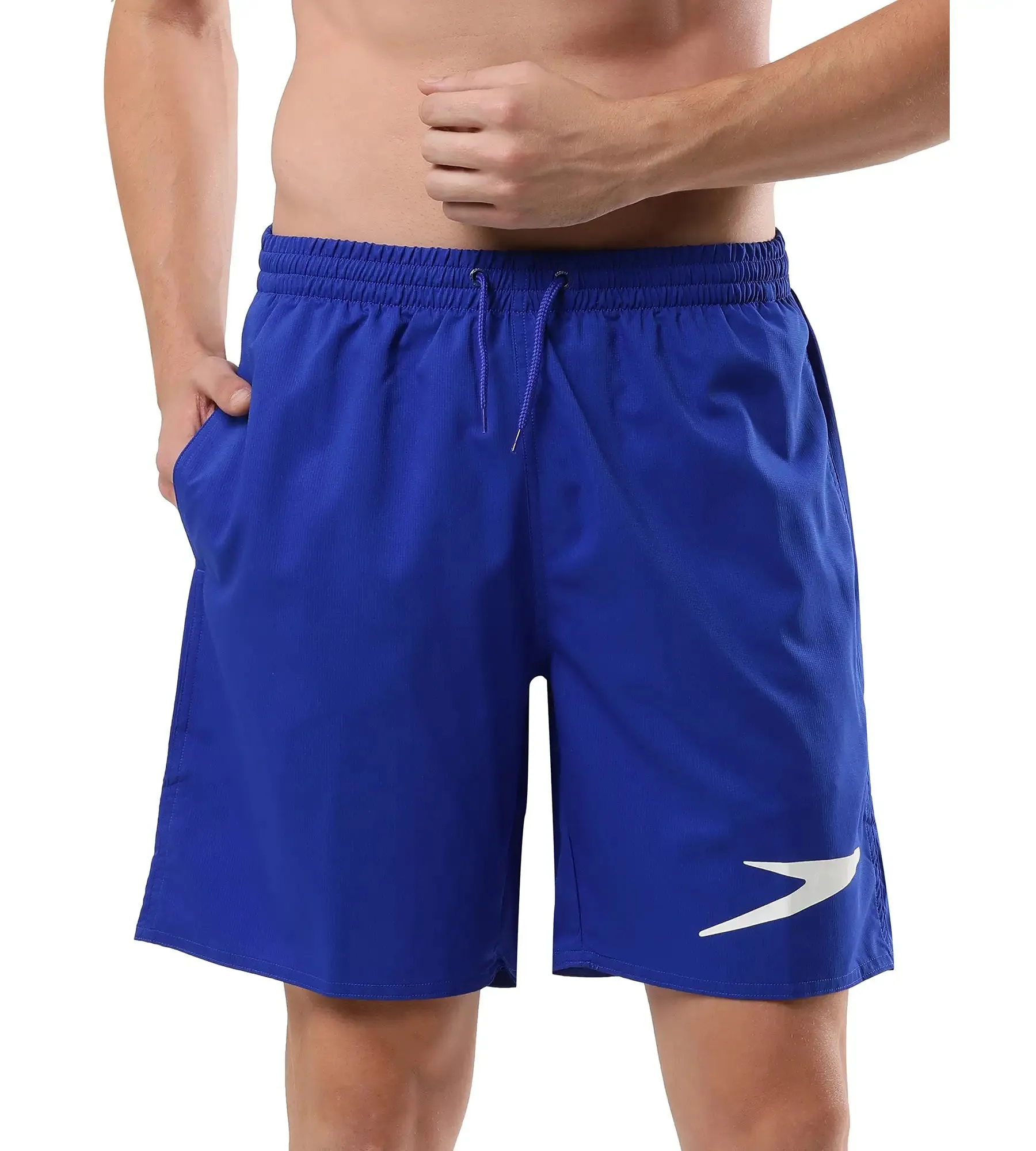 Men's Essential Placement Printed Watershorts - Chroma Blue  &  White