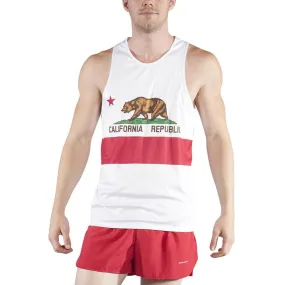 Men's Printed Singlet- California