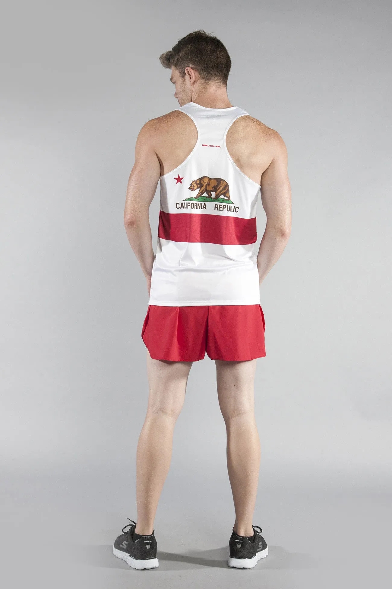 Men's Printed Singlet- California