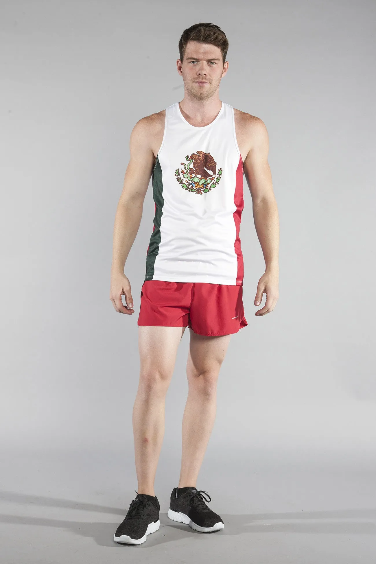 Men's Printed Singlet- Mexico