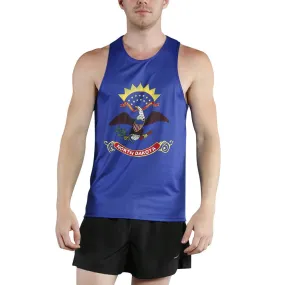 Men's Printed Singlet- North Dakota