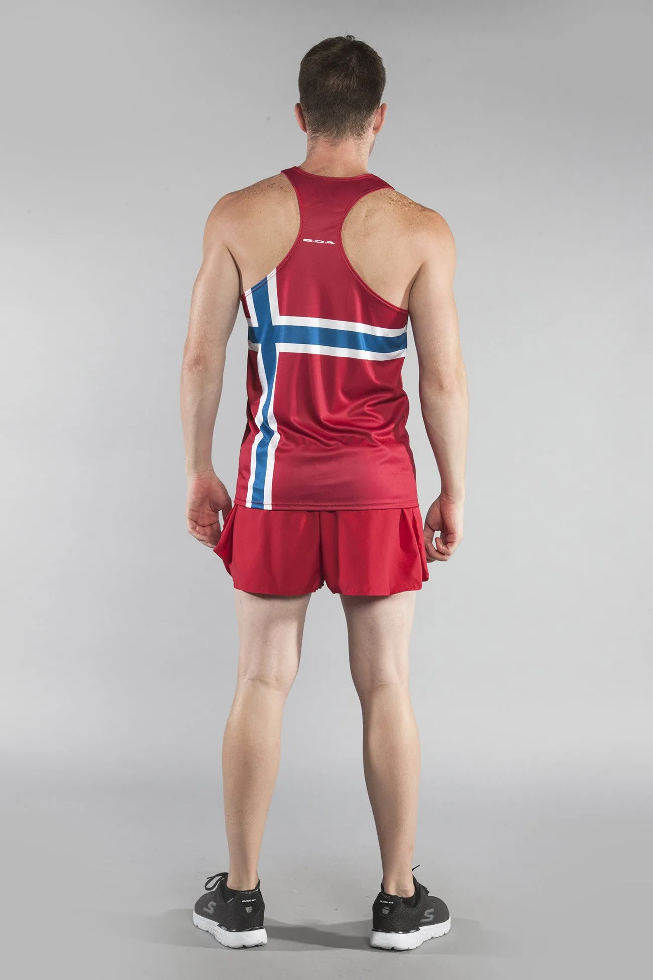 Men's Printed Singlet- Norway