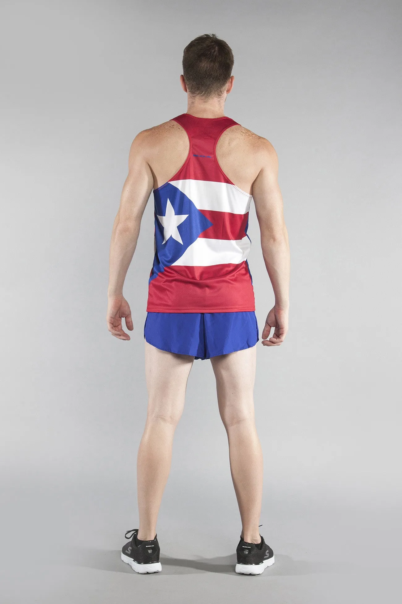 Men's Printed Singlet- Puerto Rico