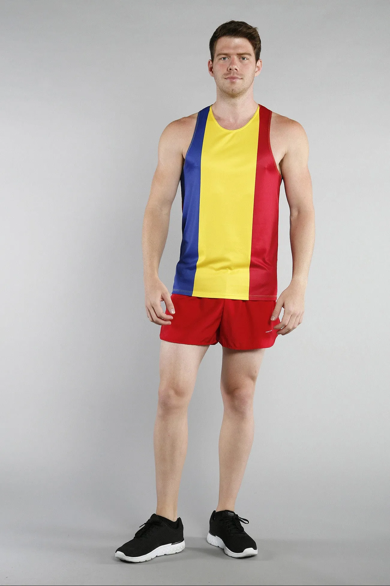 Men's Printed Singlet- Romania