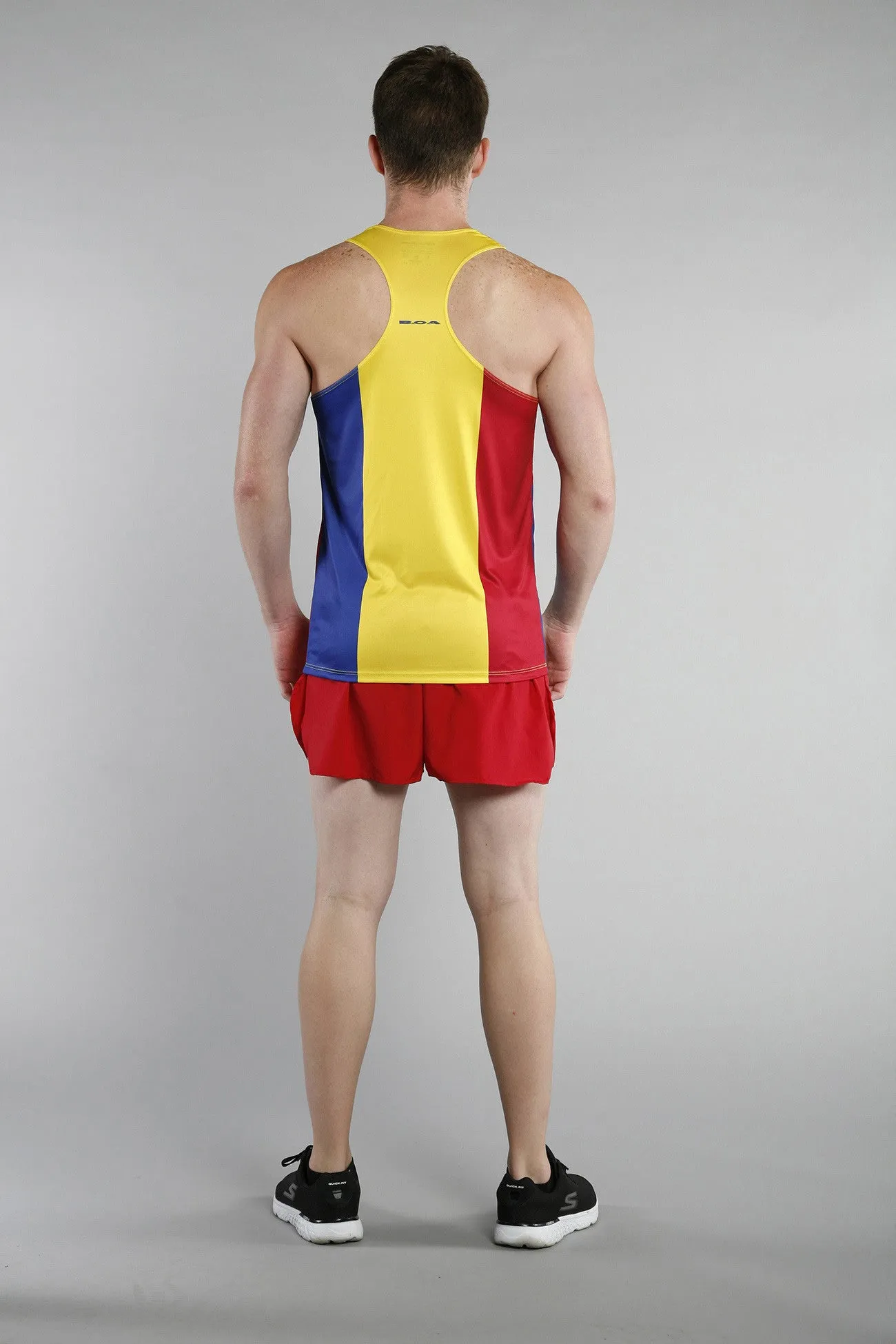 Men's Printed Singlet- Romania