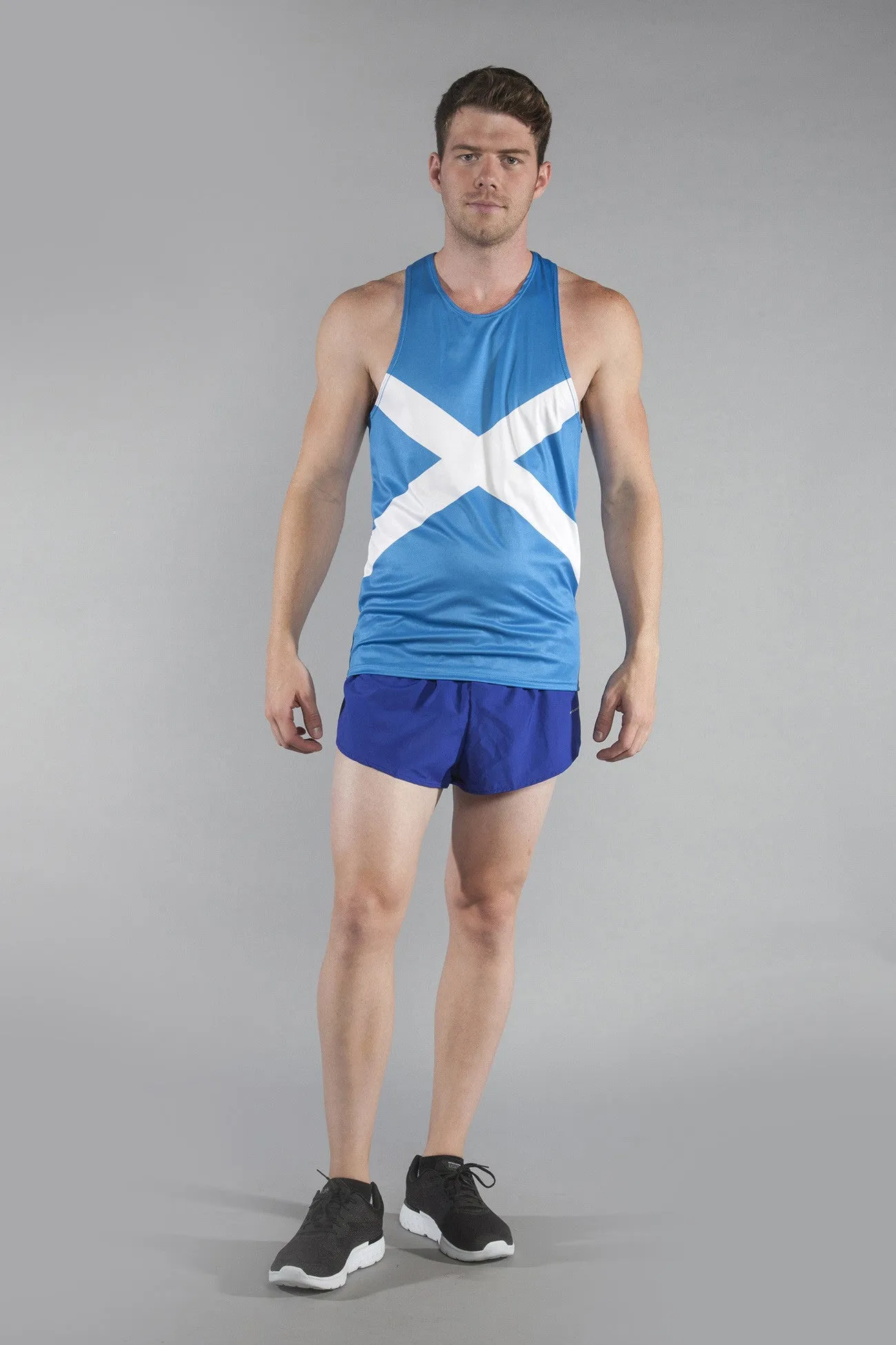 Men's Printed Singlet- Scotland